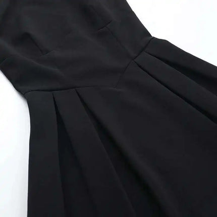 Townlike Pleated Waist Wrap A-line Dress Women Elegant Midi Long 2024 Summer Dress Backless Nightclub Sexy Party Dresses by Gilded Grace