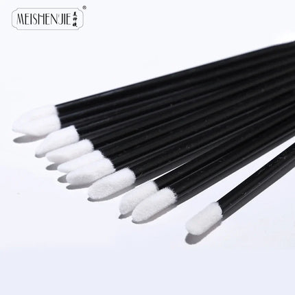 MEISHENJIE 50/500/1000pcs Lip Brushes Makeup Mascara Wands Lipstick Micro Brushes Applicators Cleaner for Eyelash Extension Tool by Gilded Grace