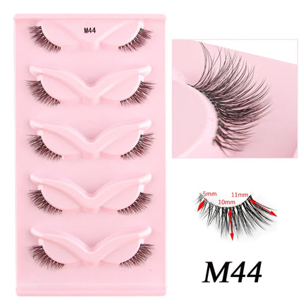 3/5 Pairs Half Lashes Cat Eye Natura Long Full Strip Lashes Makeup Tools Extension Faux Cils Maquiagem False Eyelashes Cílios by Gilded Grace