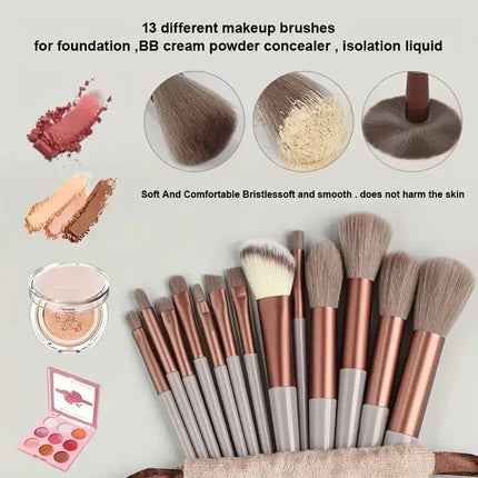 Makeup Brush Set Soft Fluffy Professiona Cosmetic Foundation Powder Eyeshadow Kabuki Blending Make Up Brush Beauty Tool Makeup by Gilded Grace