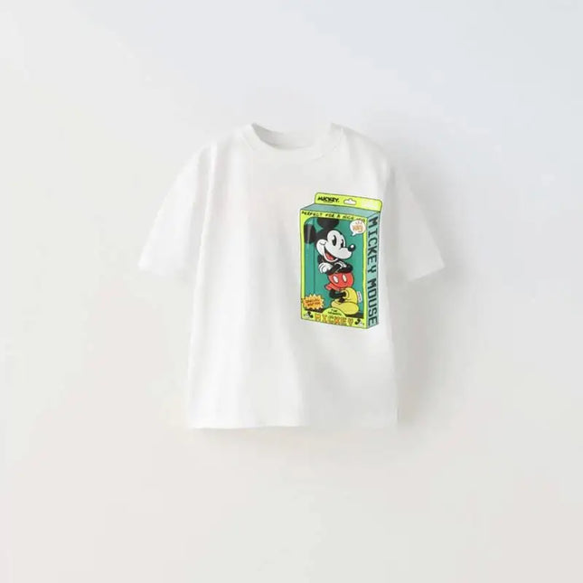 Brand T-shirt Summer Wear Boys Baby Costume Round Neck Base Shirt Children New Design Fashion Tops Cute Print Short Sleeve by Gilded Grace