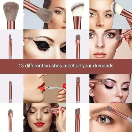 Makeup Brush Set Soft Fluffy Professiona Cosmetic Foundation Powder Eyeshadow Kabuki Blending Make Up Brush Beauty Tool Makeup by Gilded Grace
