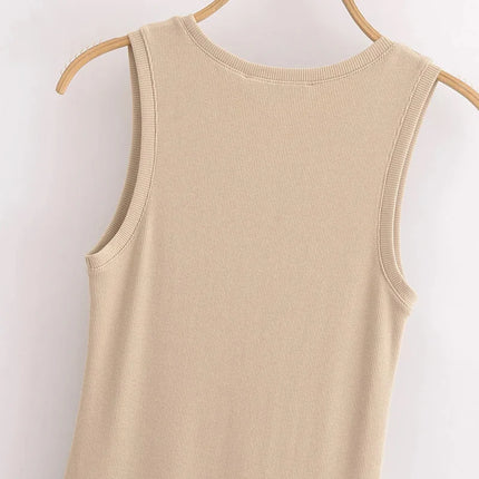 HXAO Women's Black Long Dresses 2025 Spring Sleeveless Elegant Dresses Fashion Casual Vintage Party Khaki Dresses Vestidos by Gilded Grace