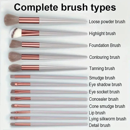 Makeup Brush Set Soft Fluffy Professiona Cosmetic Foundation Powder Eyeshadow Kabuki Blending Make Up Brush Beauty Tool Makeup by Gilded Grace