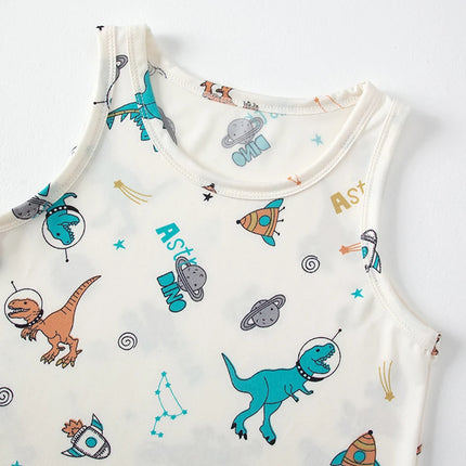 1/3/4 Pcs Children's Four Seasons Thin Solid Color Joker Vest Boy Loose And Comfortable Bottoming Shirt girl Sweet And Lovely T by Gilded Grace