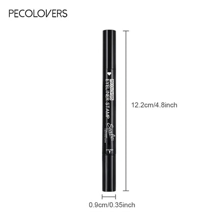 1PC 2-in-1 Waterproof Liquid Eyeliner-Quick Dry, Including Star/Love/Butterfly Patterns, Accurate Eye Makeup, Silky Application by Gilded Grace
