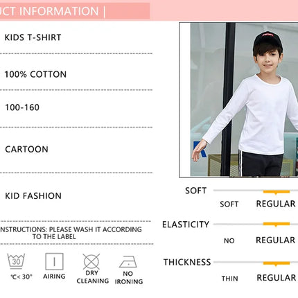 Italian Brainrot Long Sleeve T-shirt for Children Spring and Autumn Cotton Shirt for Boys Girls Cartoon Tops 3-14T by Gilded Grace