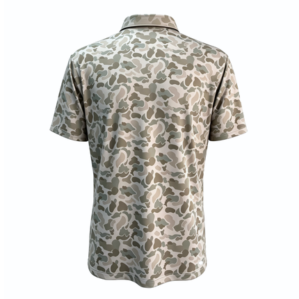 "Back 9 Camo" Golf Polo by Bow Crew Apparel - Bow Hunting Lifestyle Apparel