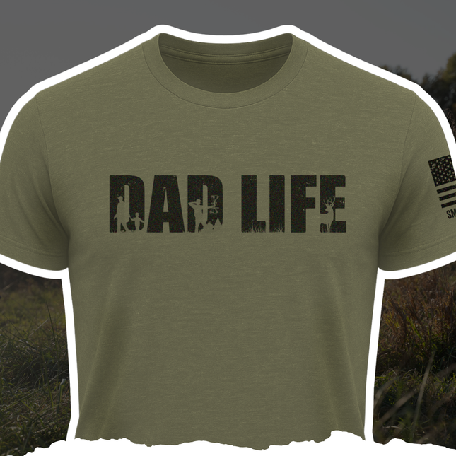 "DAD LIFE" Tee by Bow Crew Apparel - Bow Hunting Lifestyle Apparel