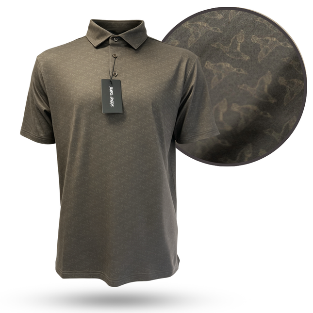 "Mallards" Golf Polo by Bow Crew Apparel - Bow Hunting Lifestyle Apparel