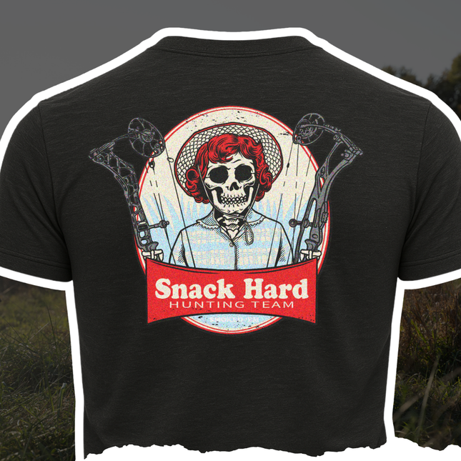 "Snack Hard Hunting Team" Tee by Bow Crew Apparel - Bow Hunting Lifestyle Apparel