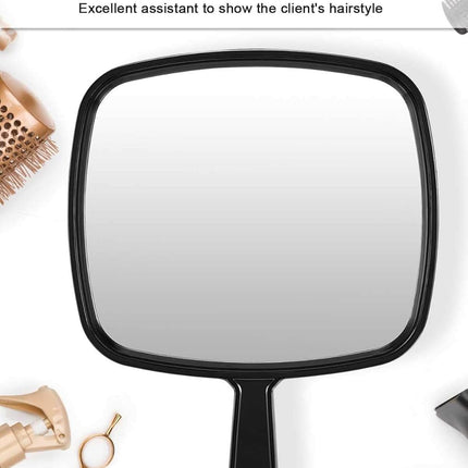Hand Mirror, Extra Large Barber Hairdressing Handheld Mirror with Handle for Salon, Pack of 3