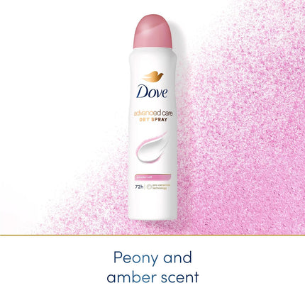 Dove Advanced Care Antiperspirant Deodorant Spray Powder Soft - 3 Count, 72-Hour Protection with Enhanced Ceramide Levels for Post-Shaving Skin Barrier Repair, 3.8 Oz