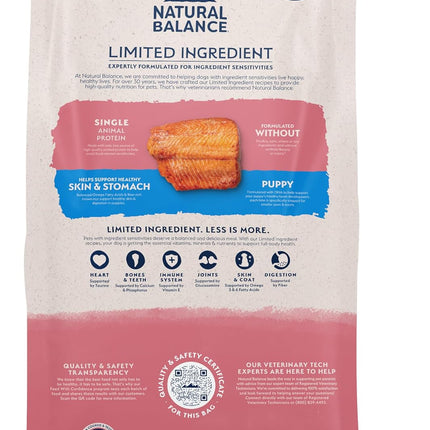 Limited Ingredient Puppy Dry Dog Food with Healthy Grains, Salmon & Brown Rice Recipe, 24 Pound (Pack of 1)