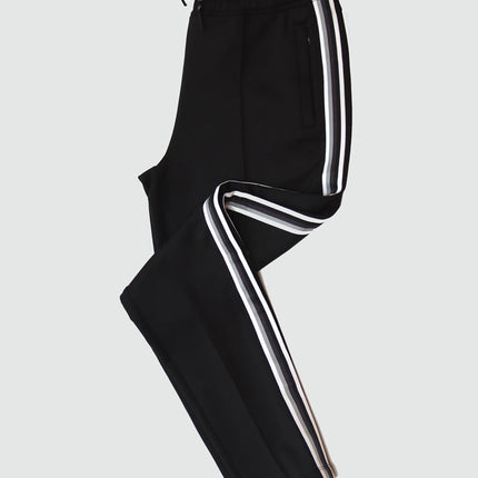Powerstripe Mid Rise 28" 7/8 Length Track Pant by Goal Five