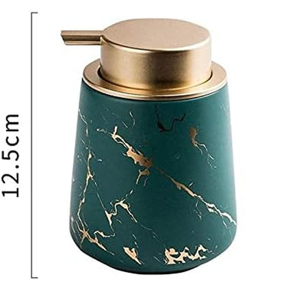 13 OZ Soap Dispensers, Refillable Countertop Lotion Soap Dispensers Pump Bottle for Bathroom, Kitchen Sink-- Holds Hand Soap, Dish Soap (Marble Black)