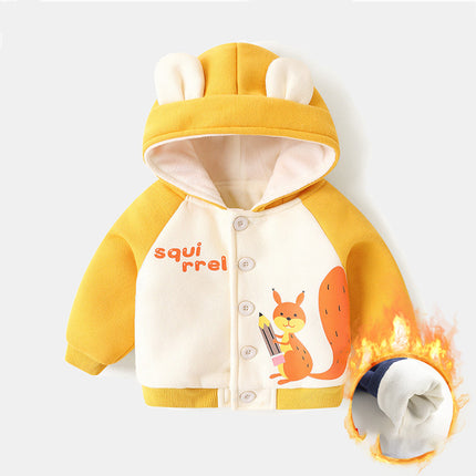 Baby Fleece Hooded Jacket for Boys and Girls Winter by Gilded Grace