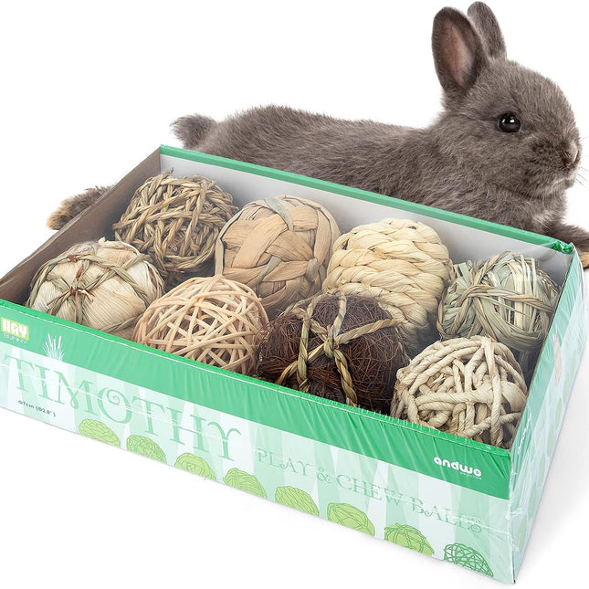 Small Animals Play & Activity Balls Rolling Chew Toys for Rabbits Guinea Pigs Chinchilla