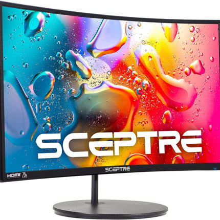 Curved 24-Inch Gaming Monitor 1080P R1500 98% Srgb HDMI X2 VGA Build-In Speakers, VESA Wall Mount Machine Black (C248W-1920RN Series)