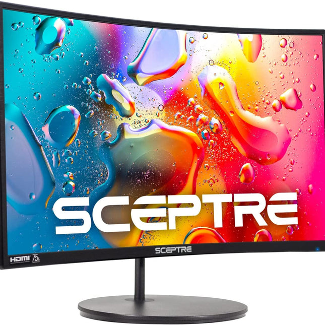 Curved 24-Inch Gaming Monitor 1080P R1500 98% Srgb HDMI X2 VGA Build-In Speakers, VESA Wall Mount Machine Black (C248W-1920RN Series)