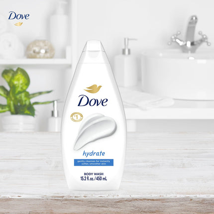 Dove Hydrating Body Wash 6-Pack – Moisturizing Cleanser for Smooth, Soft Skin, 15.22 Oz Each
