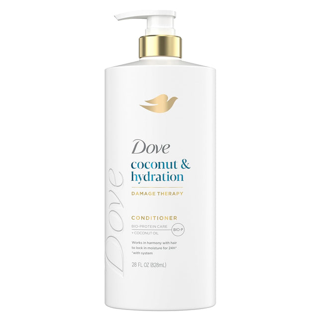 Dove Coconut & Hydration Conditioner for Dry Hair with Bio-Protein Care Technology and Coconut Oil, 28 Fl Oz
