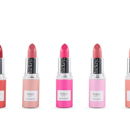 Lipstick Fashion Week Collection, 5 Piece Refill Set (Mile High, Birthday Suit, Walk of Shame, Beach Babe, Skinny Dip), Long Lasting Hydrating Lipstick for Women, Vegan & Gluten-Free