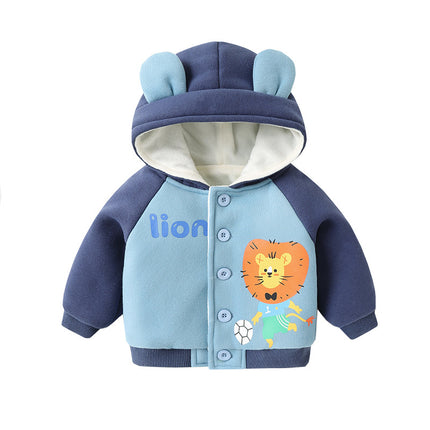 Baby Fleece Hooded Jacket for Boys and Girls Winter by Gilded Grace
