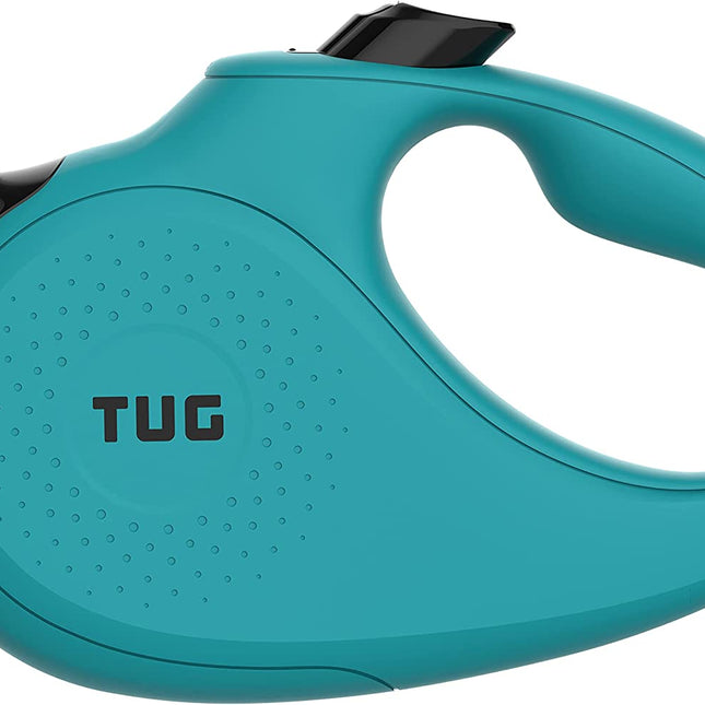Monochrome 360° Tangle-Free Retractable Dog Leash | 16 Ft Strong Nylon Tape (Small, Aqua)